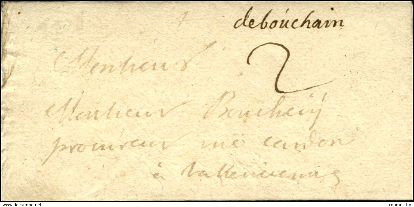 '' Debouchain '' (L N° 1). 1709. - SUP. - Autres & Non Classés