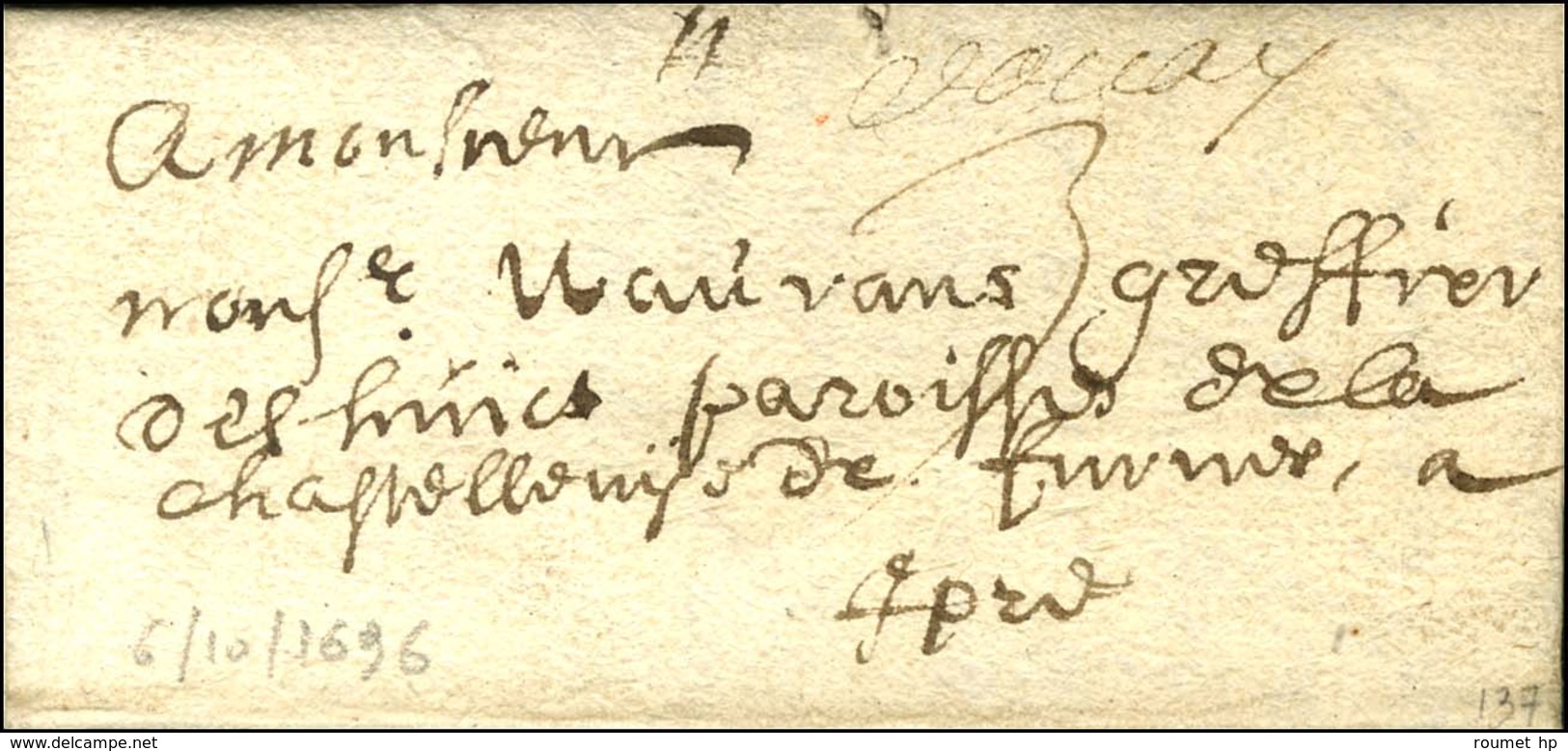 '' Douay '' (L N° 1). 1696. - TB / SUP. - Autres & Non Classés