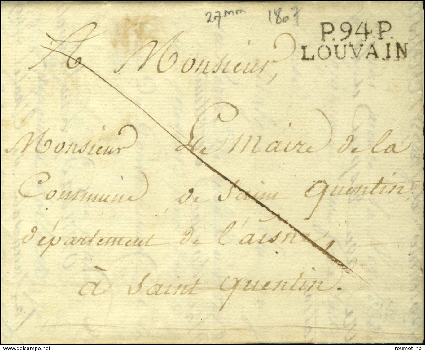 P.94.P. / LOUVAIN (27 Mm). 1807. - SUP. - 1792-1815: Départements Conquis