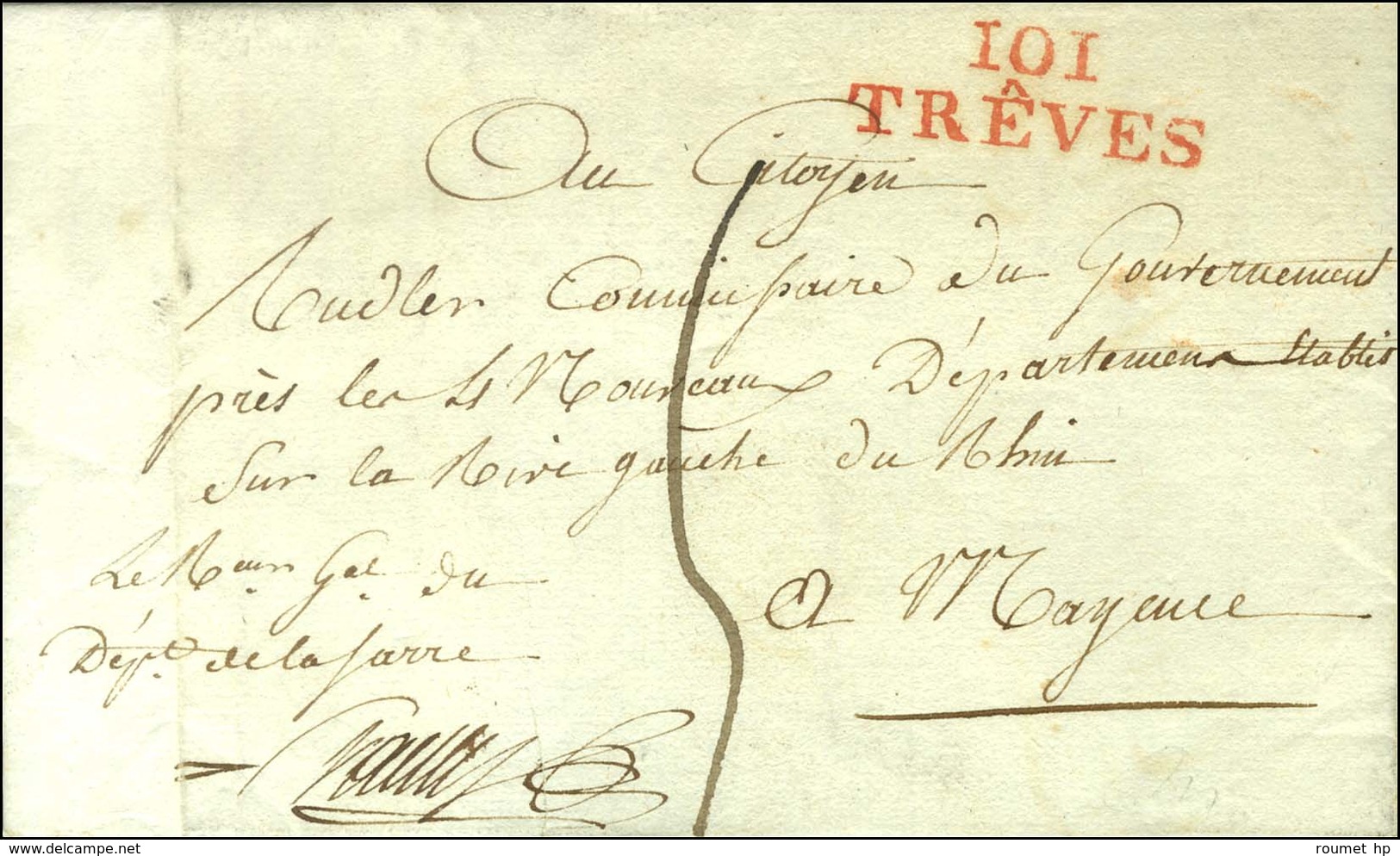 101 / TRÊVES Rouge. 1799. - SUP. - 1792-1815: Dipartimenti Conquistati