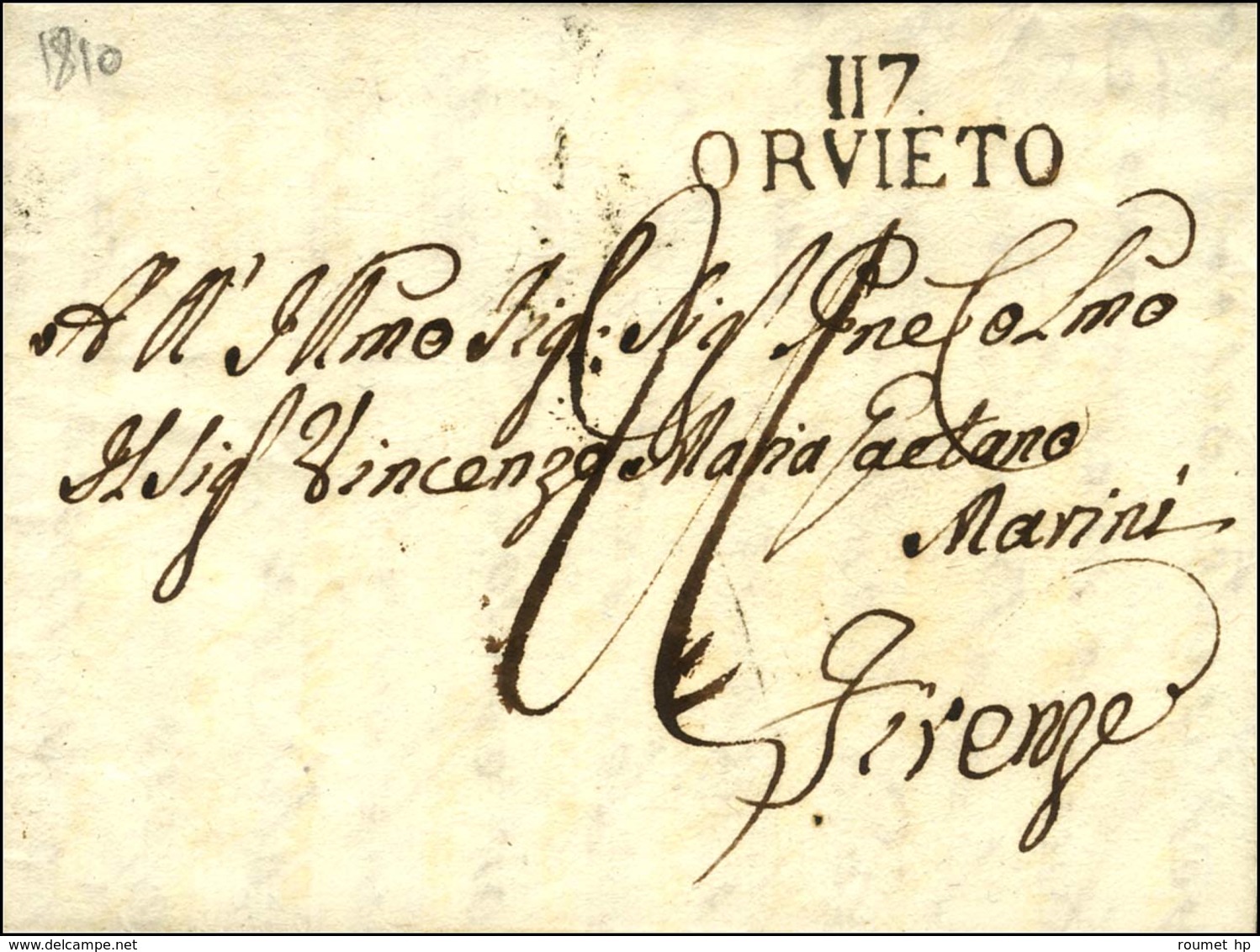117 / ORVIETO. 1810. - SUP. - 1792-1815: Départements Conquis