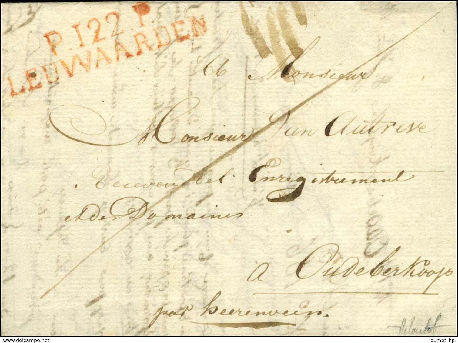 P.122.P. / LEUWAARDEN Rouge. 1813. - SUP. - 1792-1815: Départements Conquis