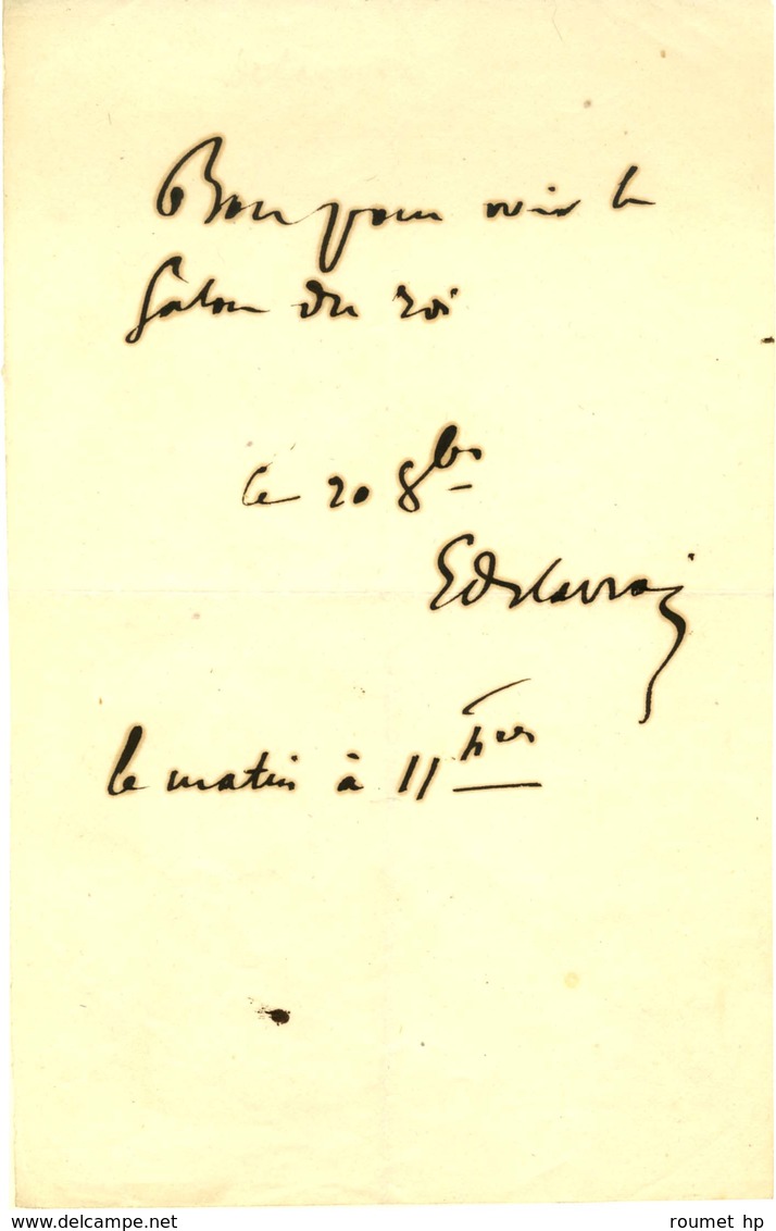 DELACROIX Eugène (1798-1863), Peintre. - Altri & Non Classificati