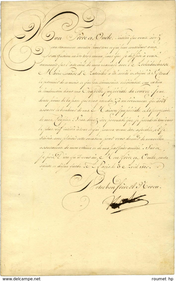 NAPOLÉON 1er, Napoléon Bonaparte (1769-1821), Premier Consul Puis Empereur Des Français. - Altri & Non Classificati