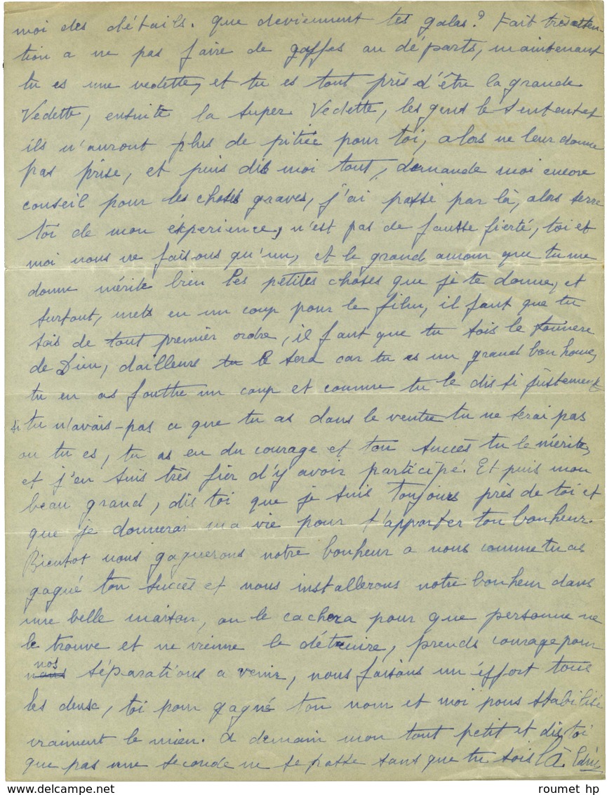 PIAF Edith, Giovanna Gassion, Dite (1915-1963), Chanteuse Et Actrice - [MONTAND Yves]. - Autres & Non Classés