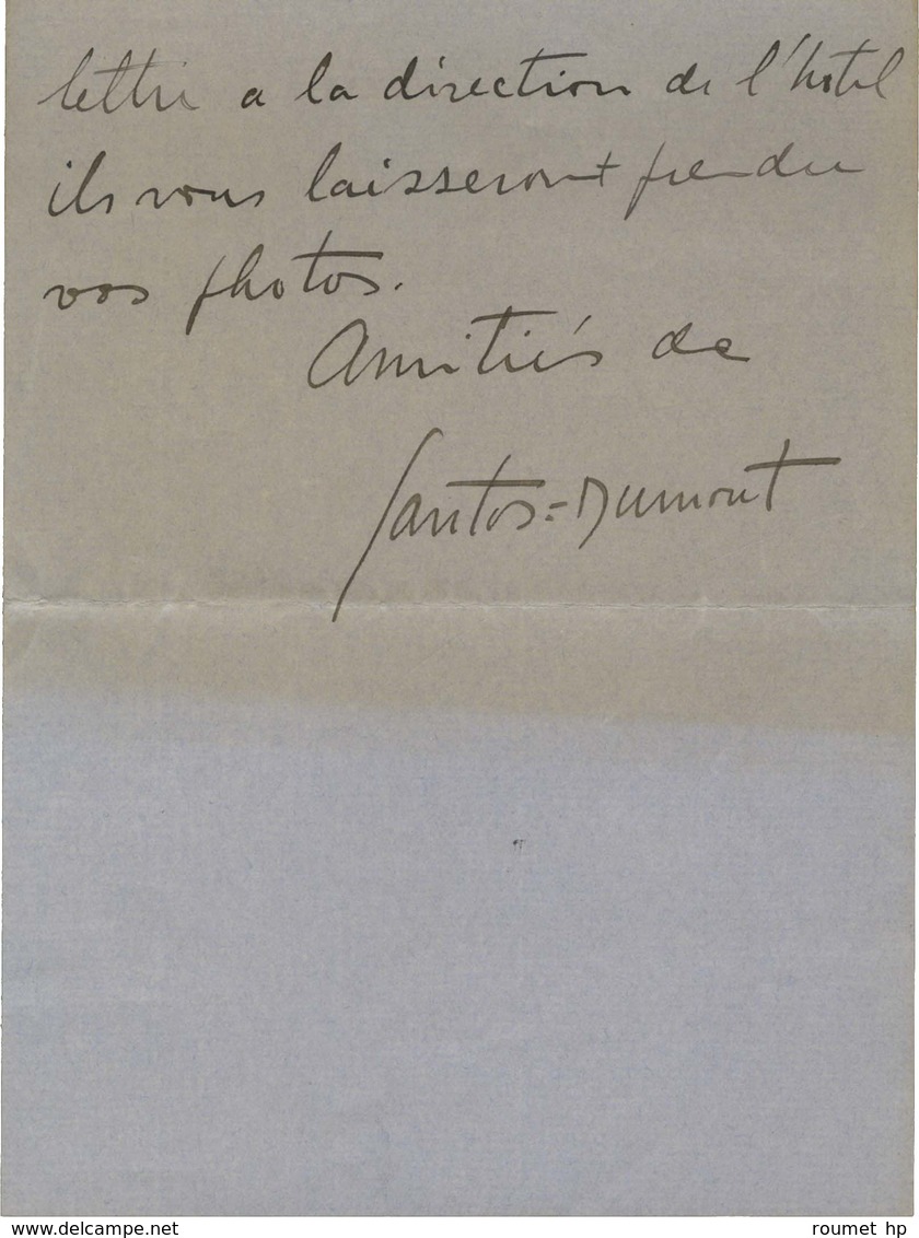 SANTOS-DUMONT Alberto (1873-1932), Aviateur Brésilien. - Autres & Non Classés