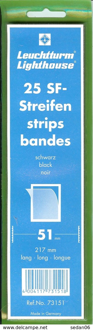 Leuchtturm - Bdes 217x51 Fond Noir (Réf. 73151) - Bandes Cristal