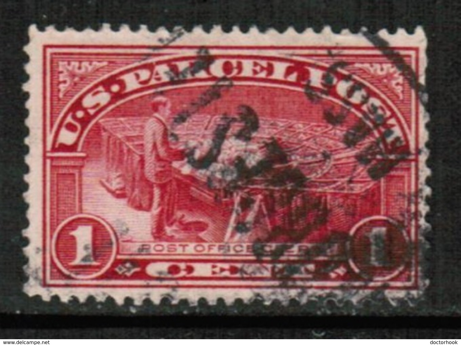 U.S.A.  Scott # Q 1 F-VF USED (Stamp Scan # 429) - Reisgoedzegels