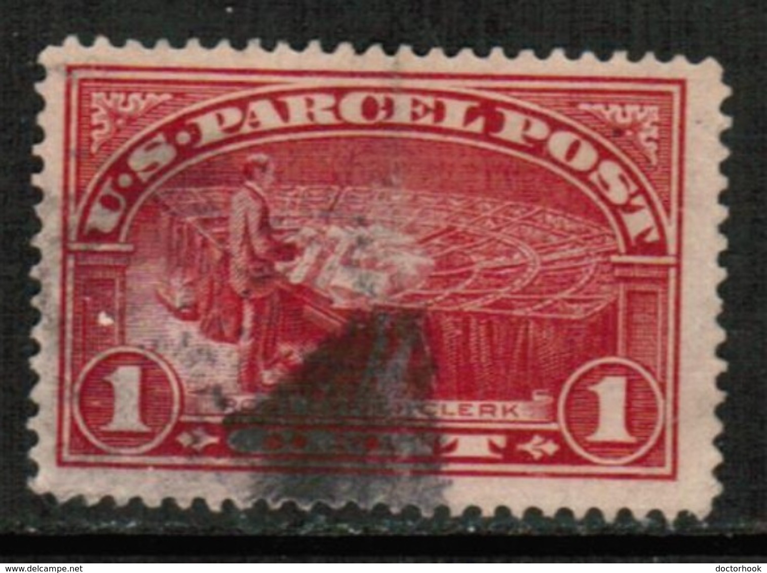 U.S.A.  Scott # Q 1 VF USED (Stamp Scan # 429) - Paketmarken