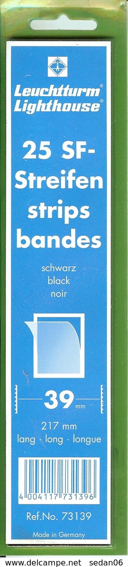 Leuchtturm - Bdes 217x39 Fond Noir (Réf. 73139) - Bandes Cristal