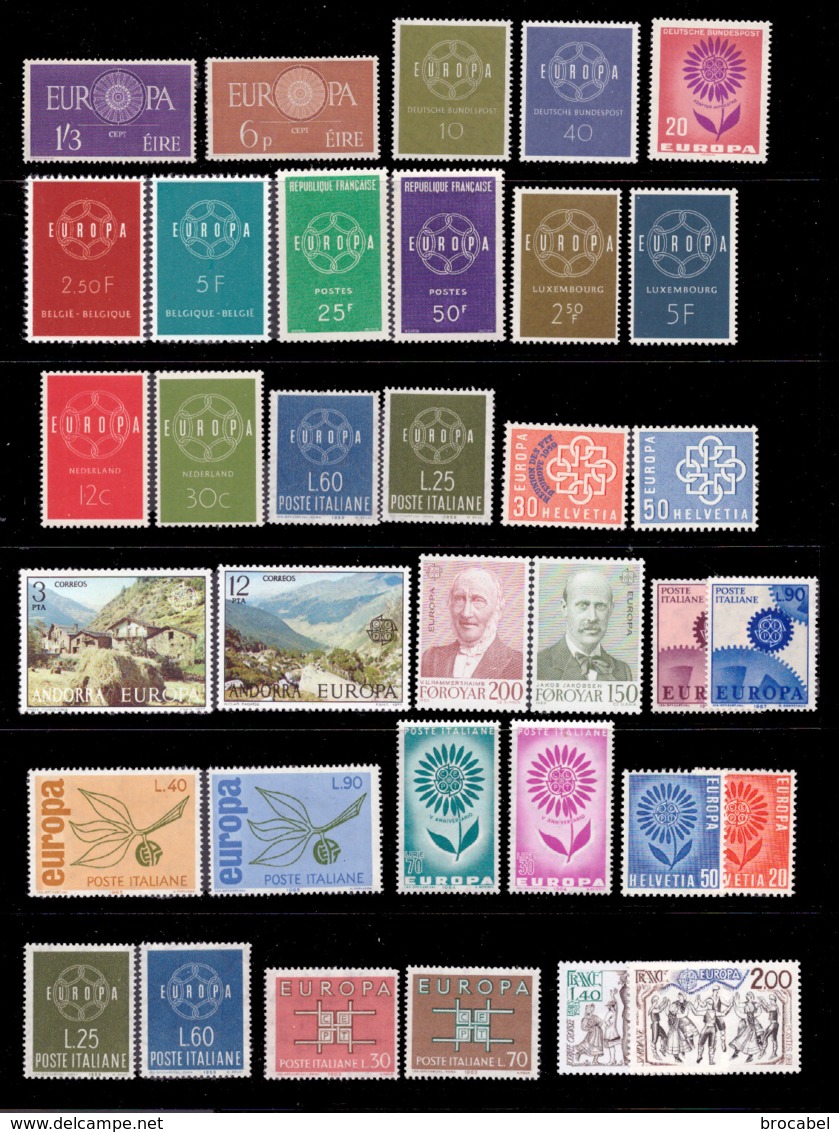 Europa Lot De +-140 Timbres Europa Et +-10 Autres Pays Nordiques ( Br_lo ) - Collections