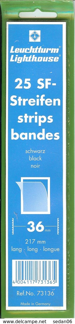 Leuchtturm - Bdes 217x36 Fond Noir (Réf. 73136) - Bandes Cristal