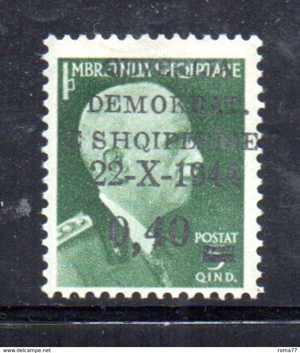 567B/1500 - ALBANIA 1944 , Soprastampato Yvert N. 304  ***  MNH - Albania