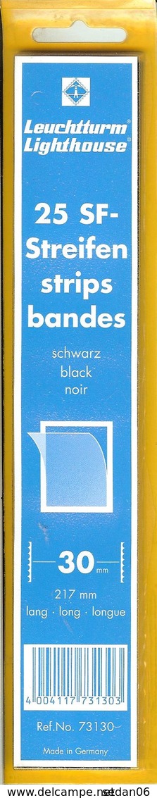 Leuchtturm - Bdes 217x30 Fond Noir (Réf. 73130) - Bandes Cristal