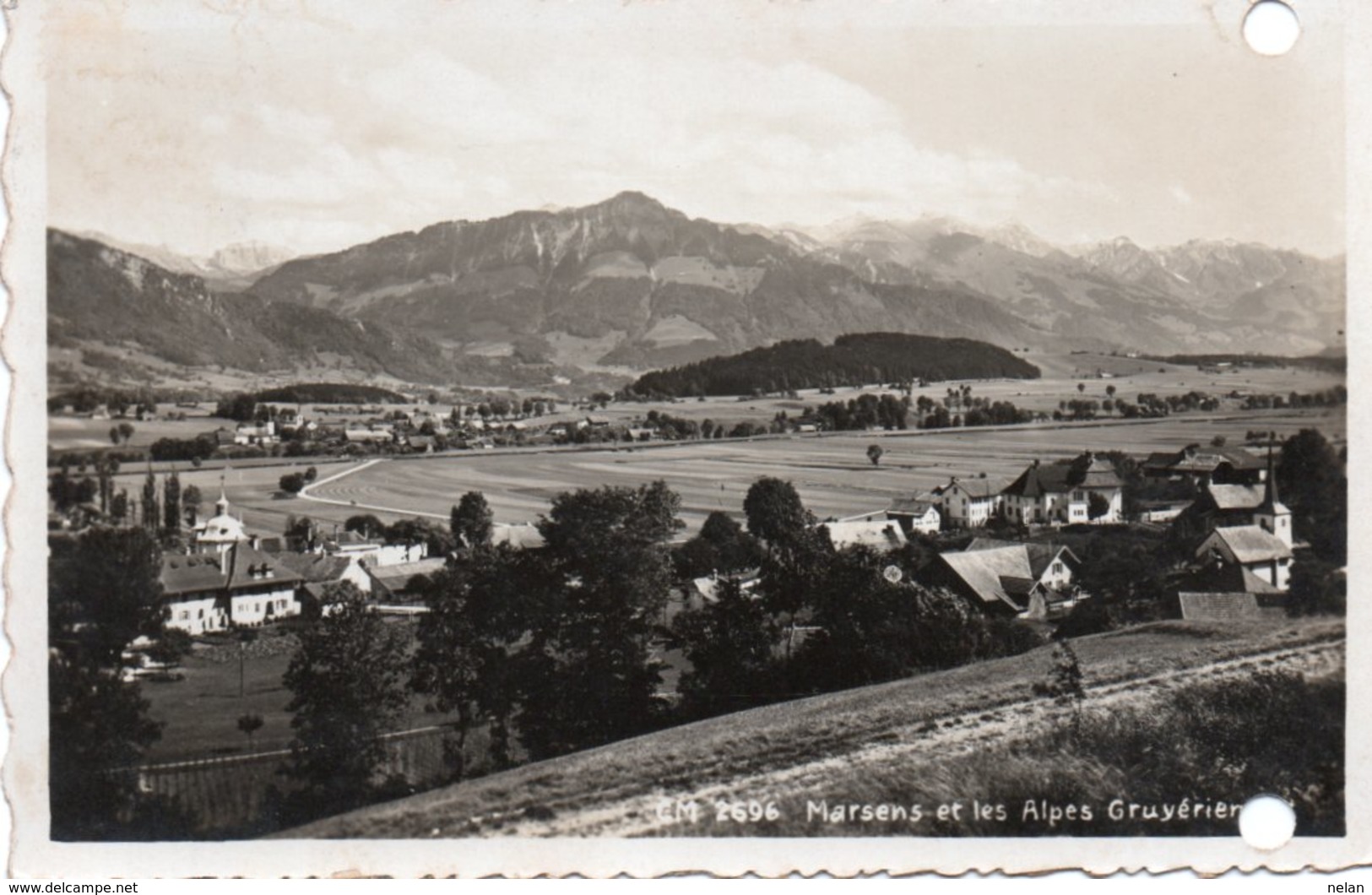 MARSENS ET LES ALPES GRUYERIEN- VIAGGIATA 1944-FOTOGRAFICA - Marsens