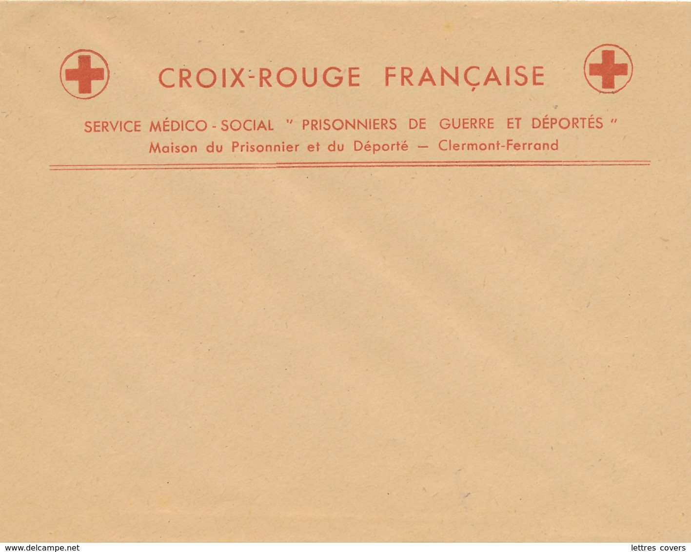 CROIX-ROUGE Maison Du Prisonnier Et Déporté CLERMONT- FERRAND PUY DE DÔME Sur Lettre à En-tête SERVICE MEDICO-SOCIAL - Documents Historiques