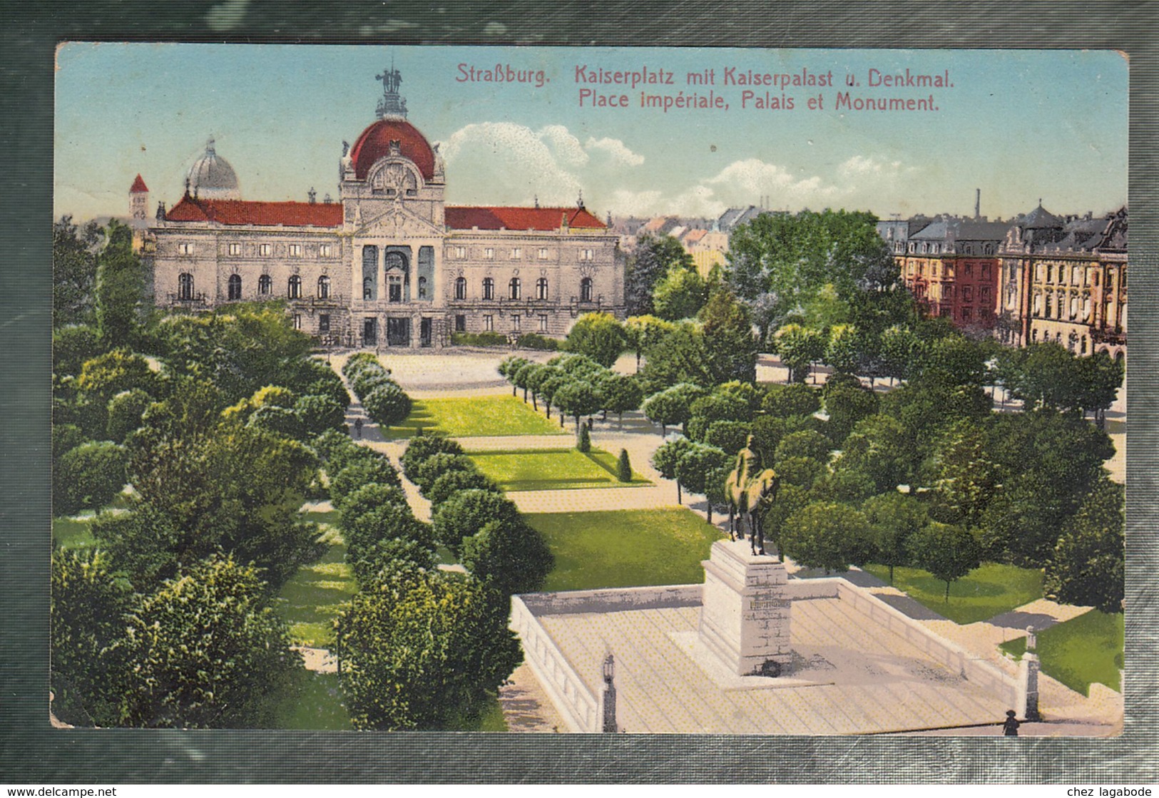 CPA (67) Strasbourg - Kaiserplatz Mit Kerserpalast U. Denkmal - Strasbourg