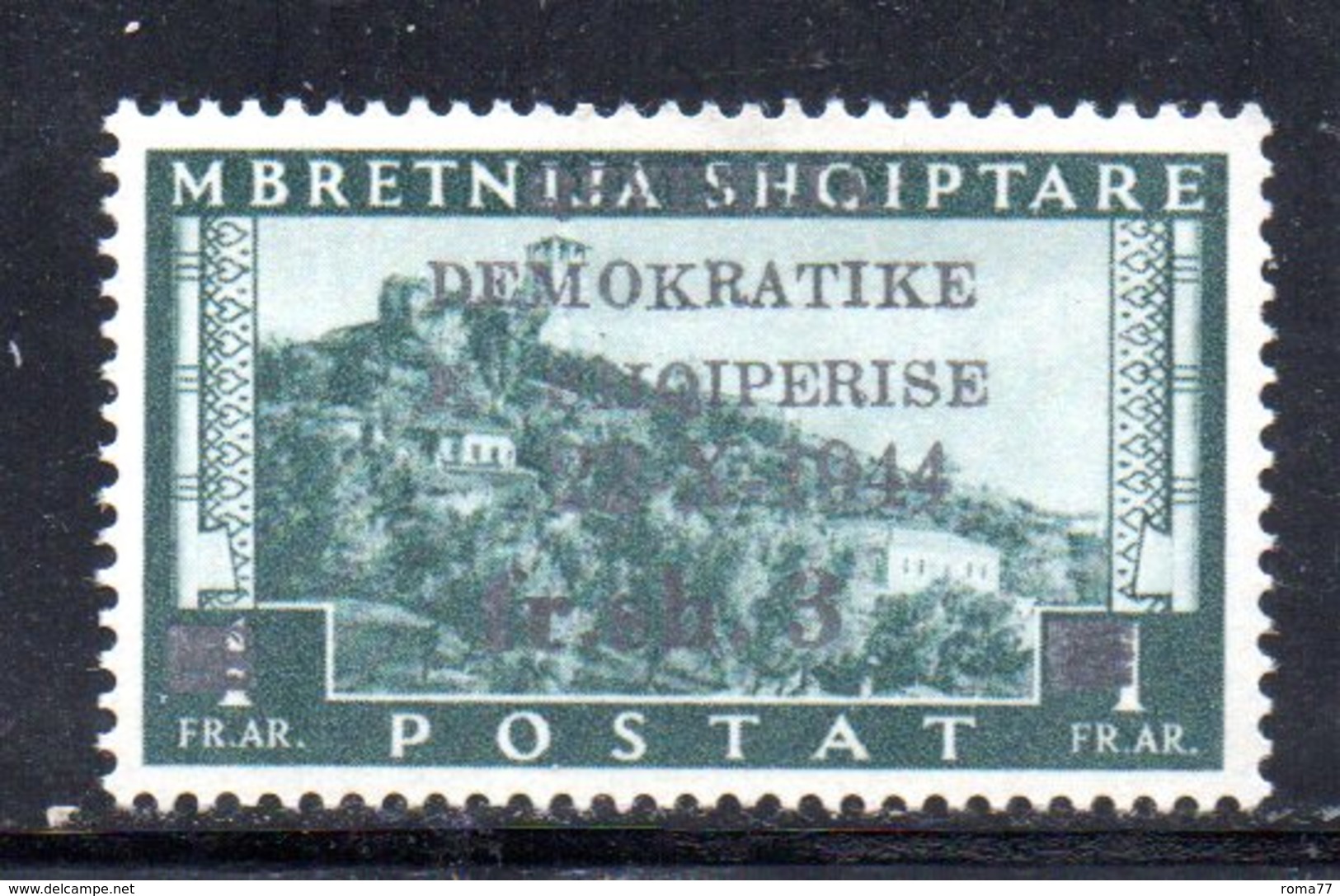 567H/1500 - ALBANIA 1944 , Soprastampato Yvert N. 310  ***  MNH - Albania