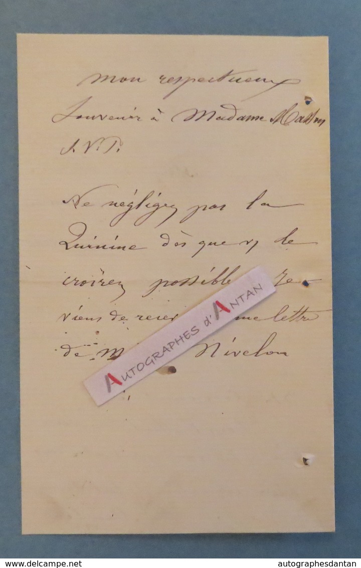 L.A.S Ch. COURBON (ou CAMBON ?) - Lyon 1879 - Lettre Autographe LAS - Autres & Non Classés