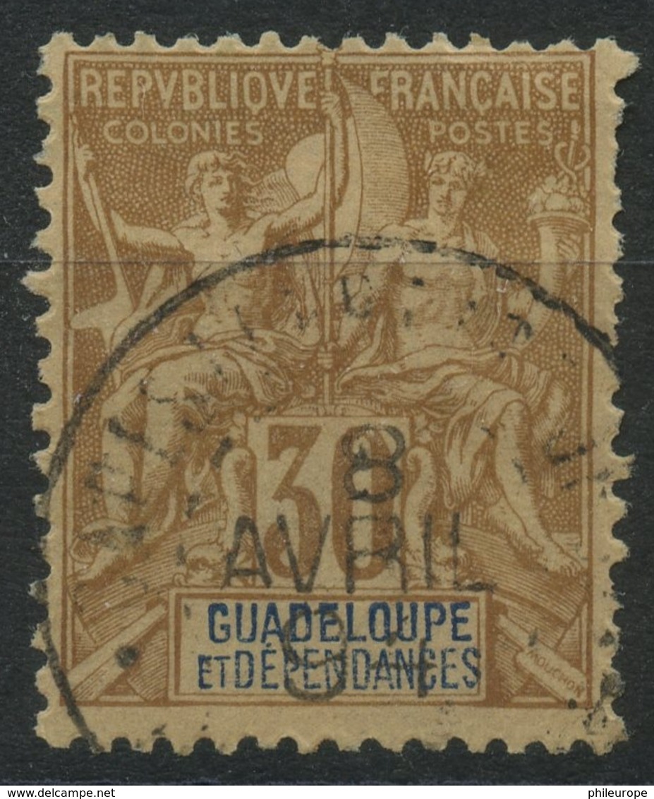 Guadeloupe (1892) N 35 (o) - Oblitérés