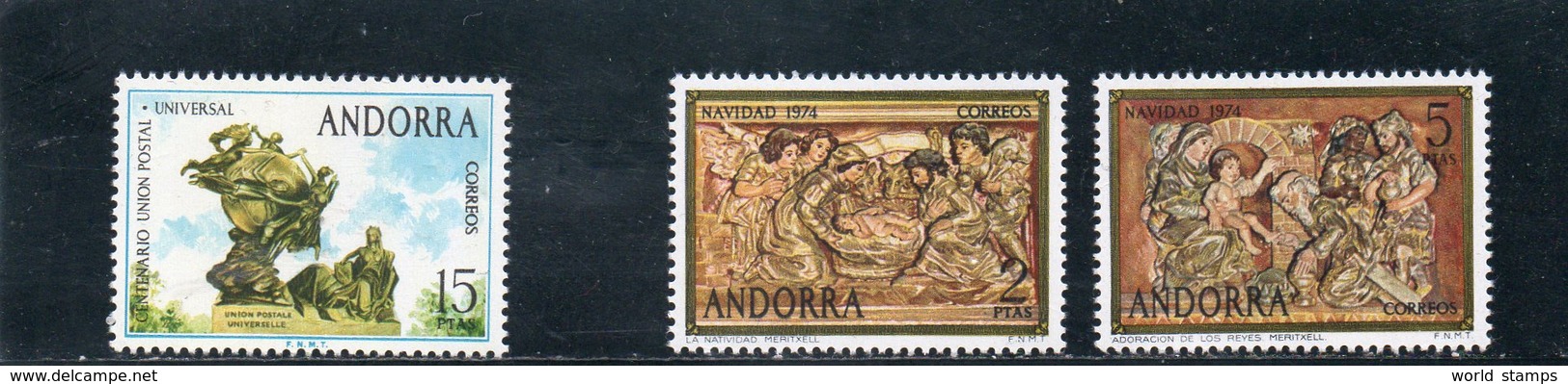 ANDORRE ESP. 1974 ** - Oblitérés