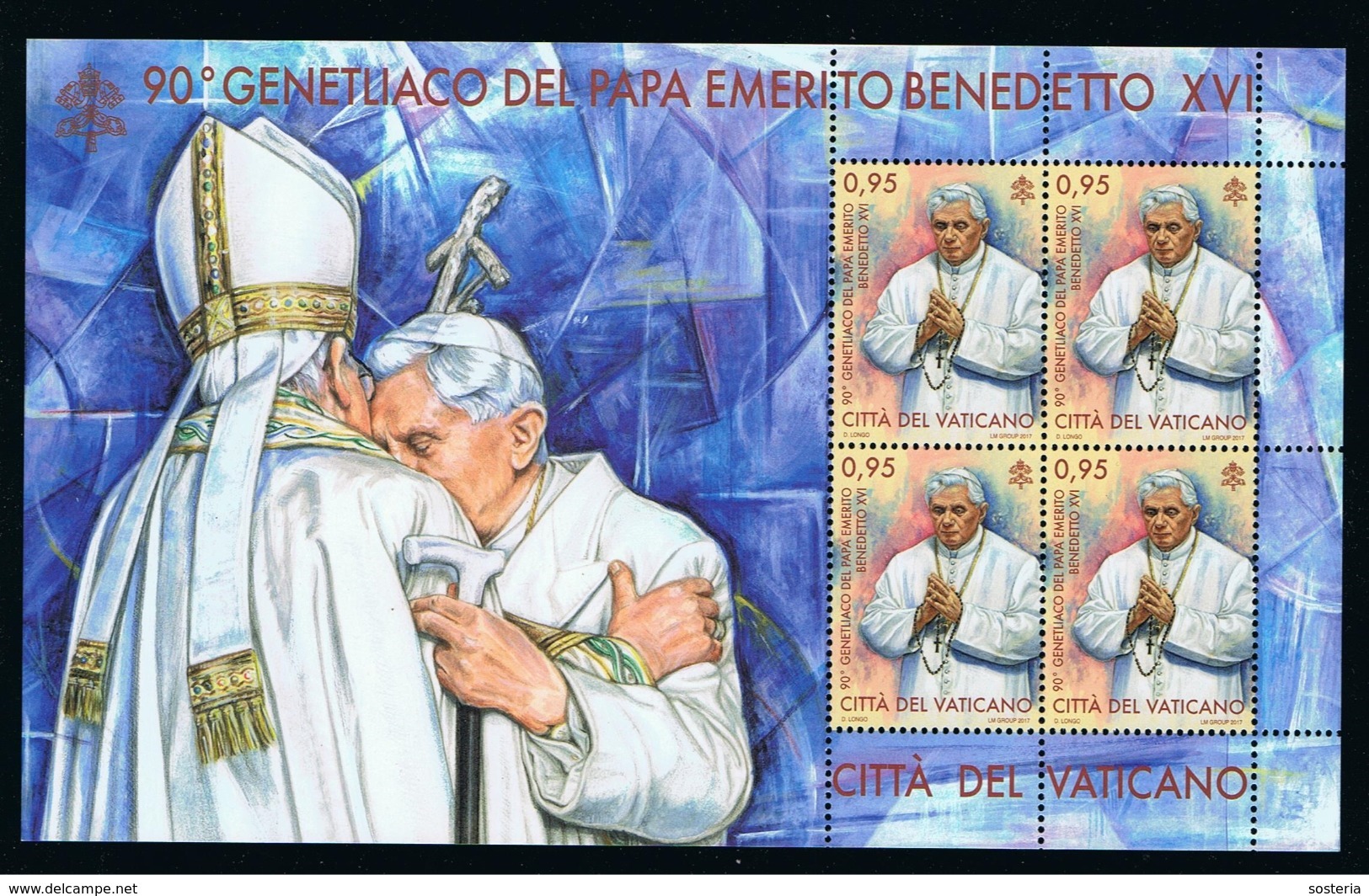 2017 - VATICANO - S17L - SET OF 4 STAMPS ** - Neufs