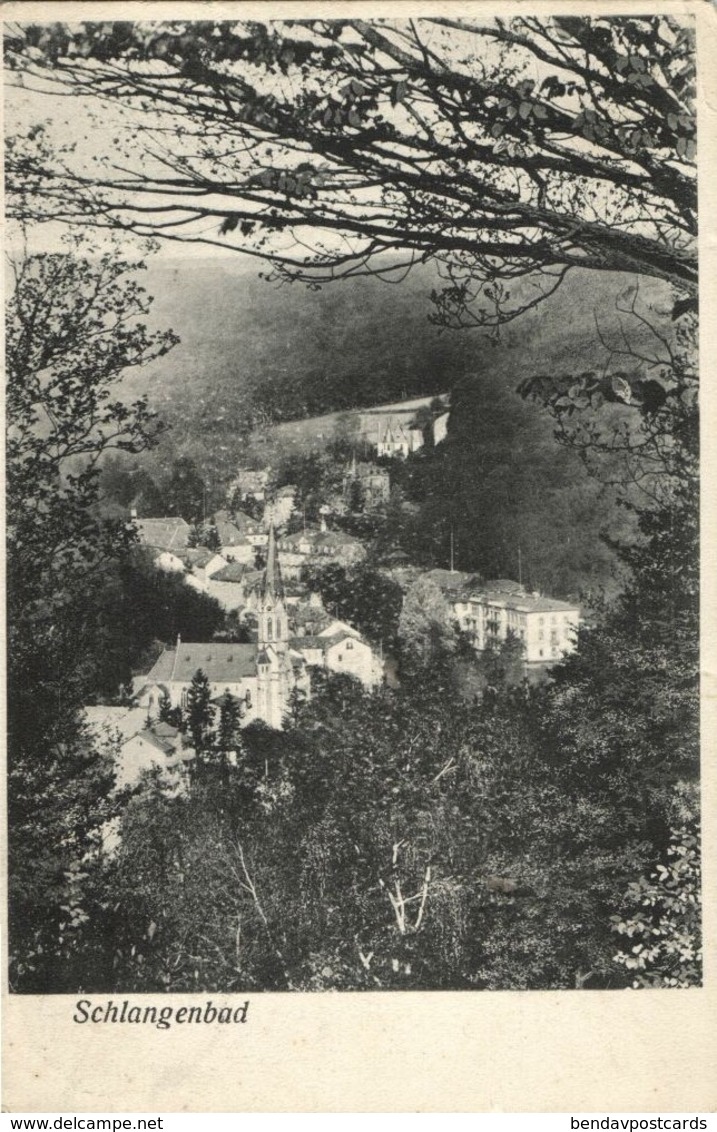 SCHLANGENBAD, Teilansicht (1907) AK - Schlangenbad