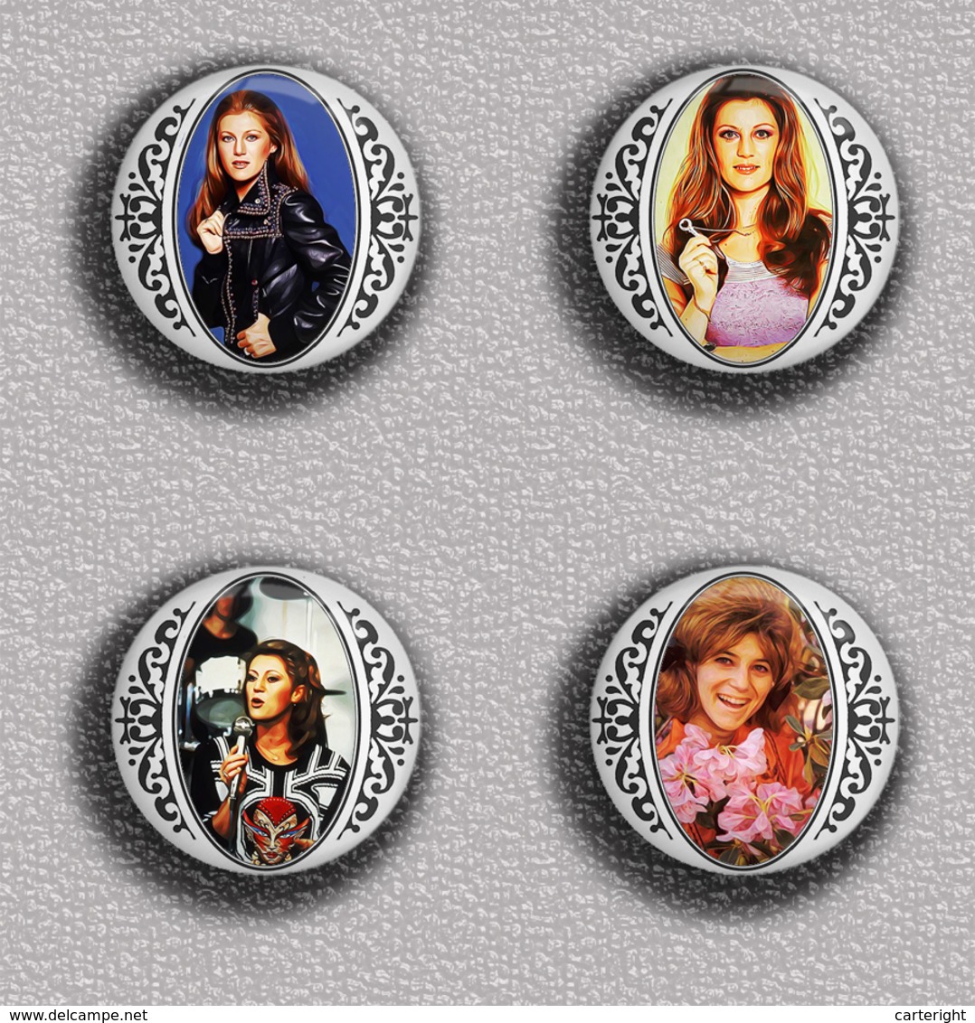 SHEILA Music Fan ART BADGE BUTTON PIN SET 3 (1inch/25mm Diameter) 35 DIFF - Musique