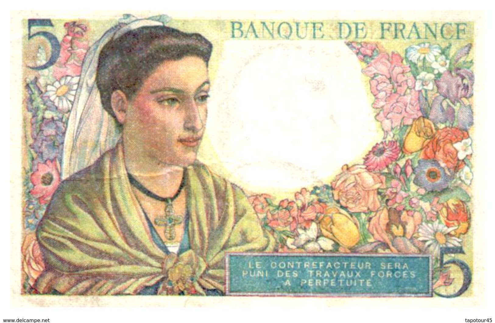 Billet > France > 5 Francs 1945 - 5 F 1943-1947 ''Berger''
