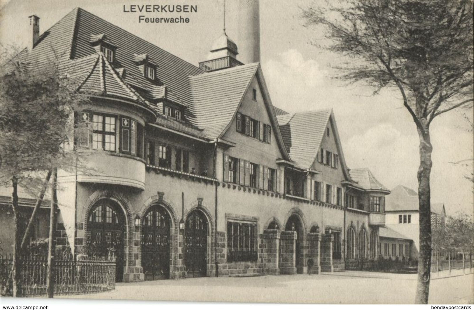 LEVERKUSEN, Feuerwache (1910s) AK - Leverkusen