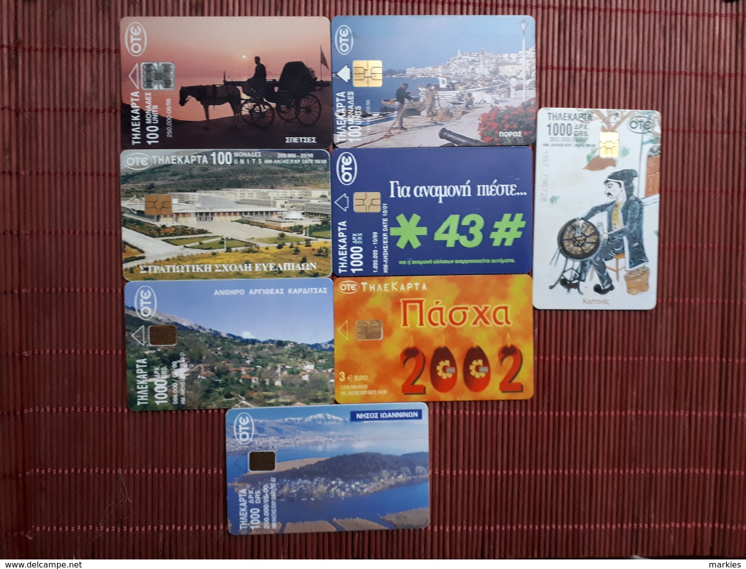 8 Phonecards Greece Used - Griechenland