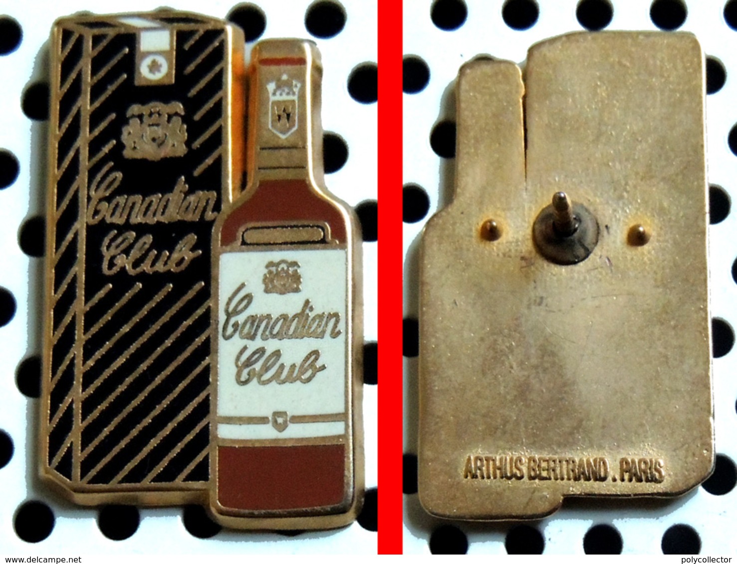 Arthus Bertrand : Whisky CANADIAN CLUB - Bouteille Et Canister - Arthus Bertrand