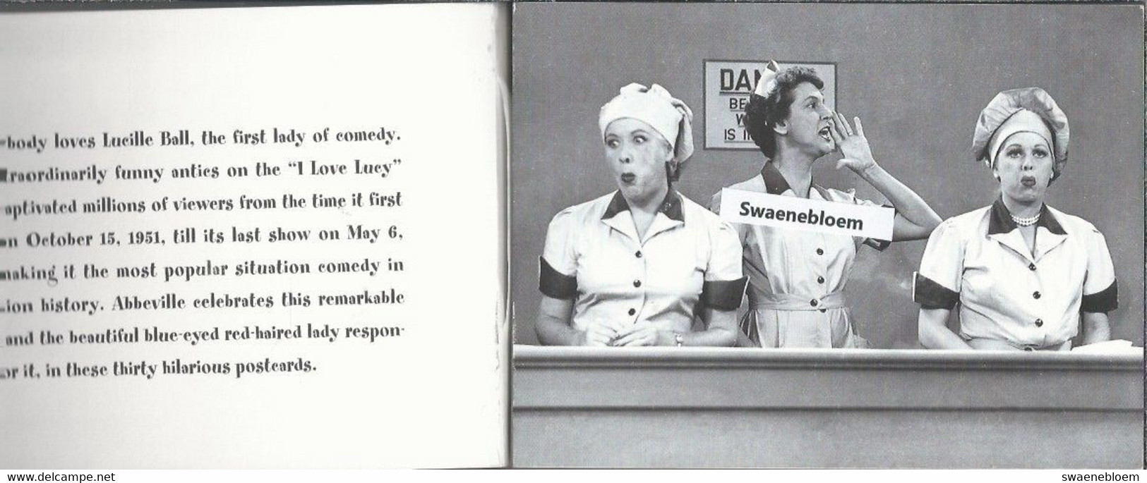 US.- 30 X I Love Lucy Ball. Thirty Hilarious Postcards Featuring Scenes From The All-time Favorite TV Comedy Serie - Artistes