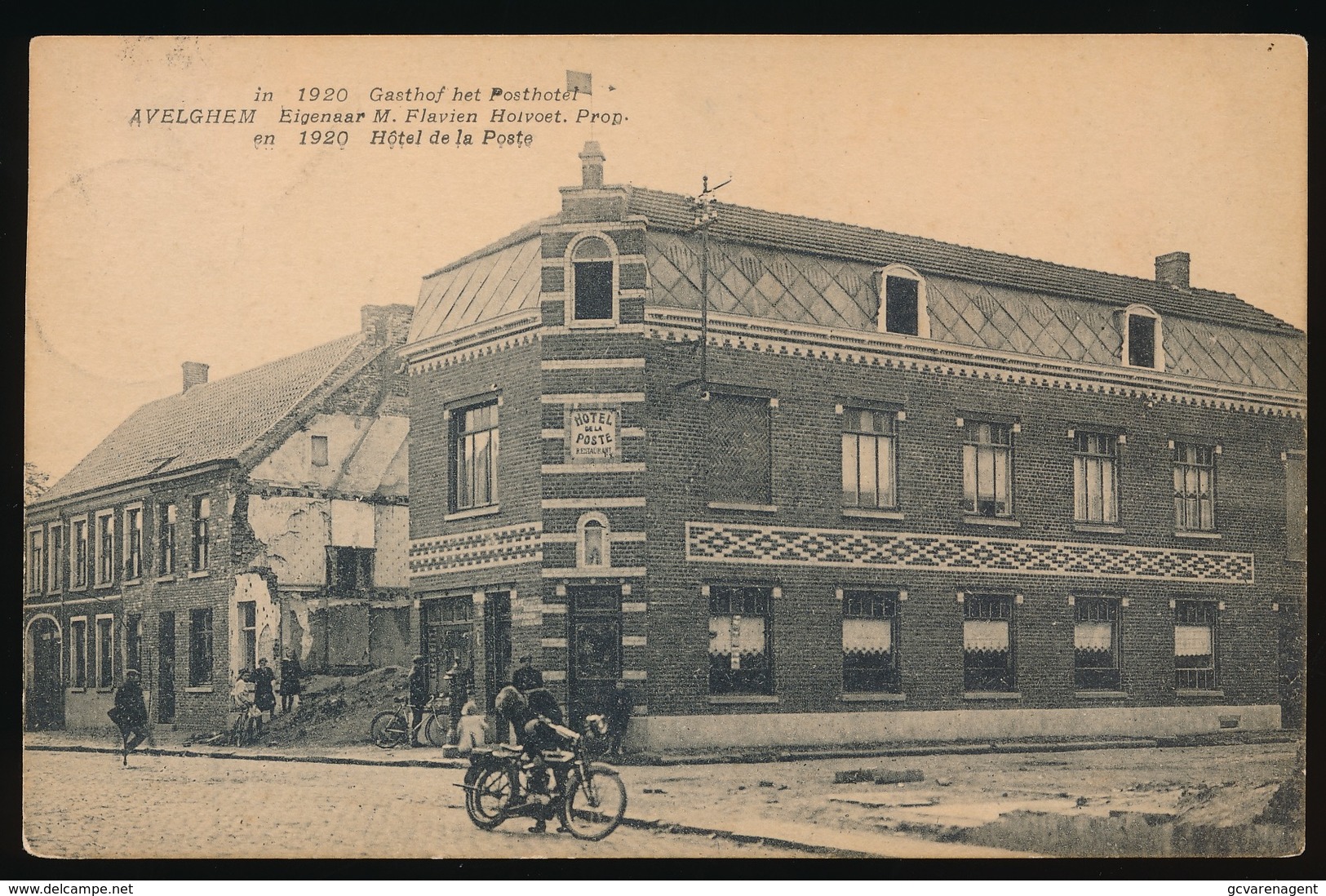 AVELGEM  GASTHOF HET POSTHOTEL - EIGENAAR M.FLAVIEN HOLVOET - Avelgem