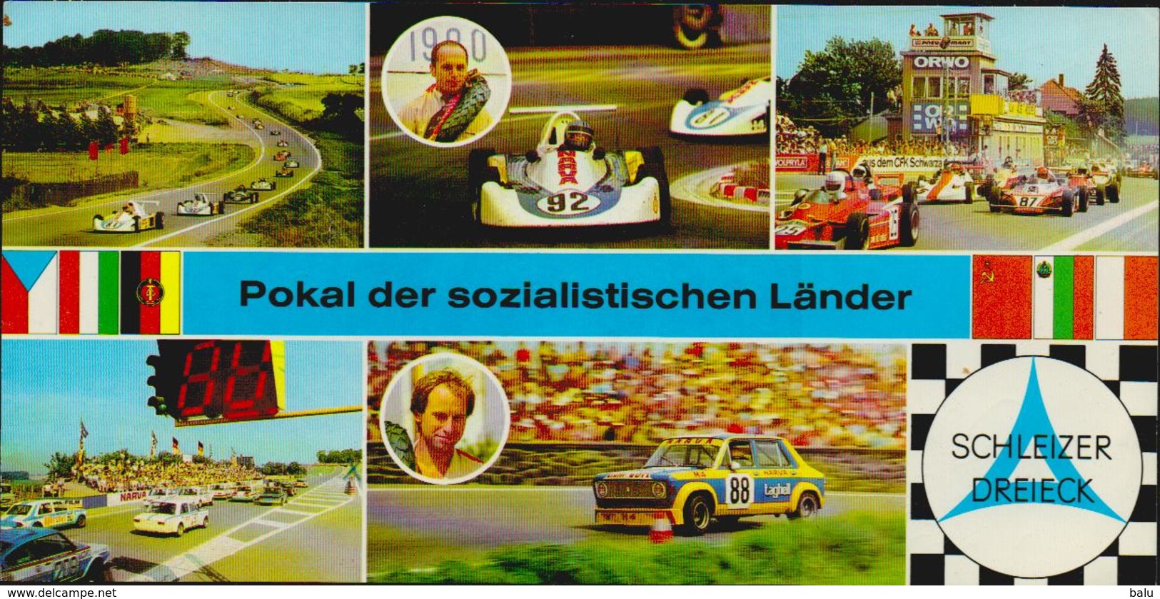 Pokal Der Sozialistischen Länder Schleizer Dreieck Rennen 1980; 2 Scans, Ca. 21 X 10,5 Cm - Sonstige & Ohne Zuordnung