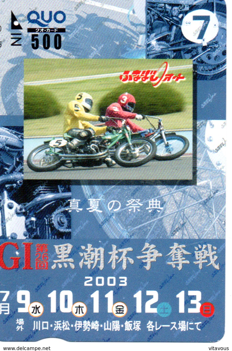 Carte Prépayée Japon Moto Motor 2003 Sports - Sport  Card (G 4701 - Motos