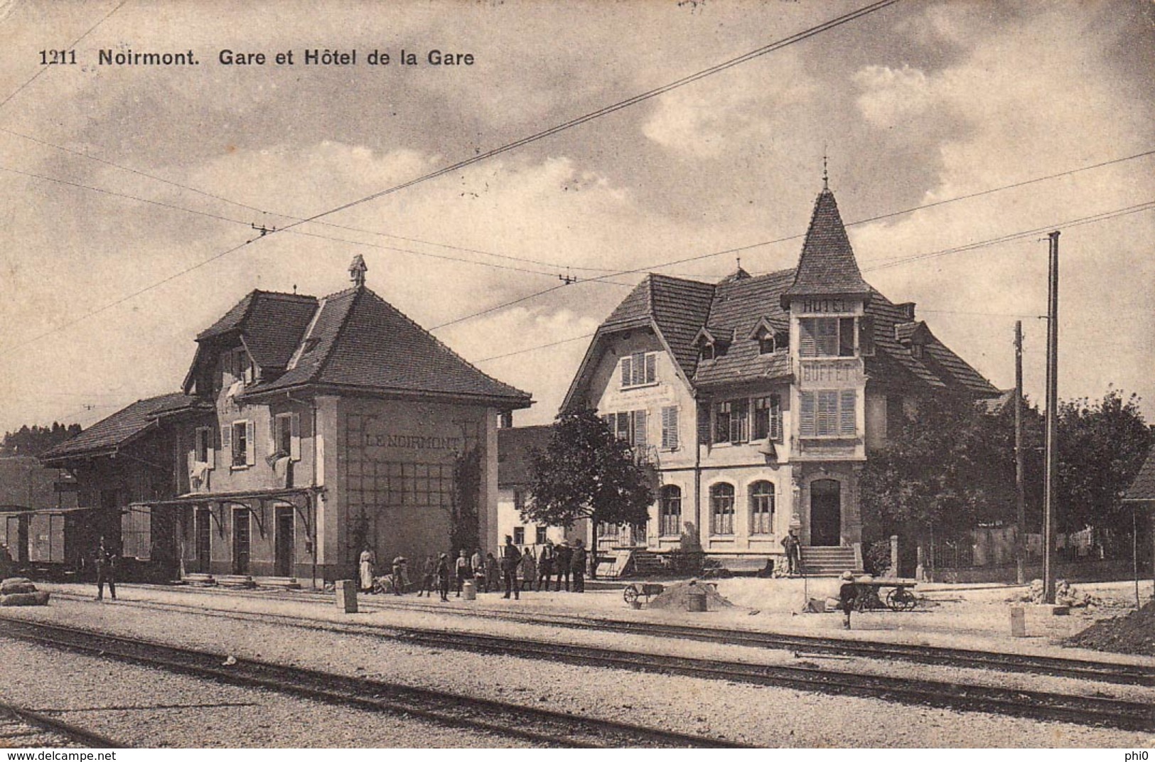 Le Noirmont, Gare Et Hôtel De La Gare - Le Noirmont