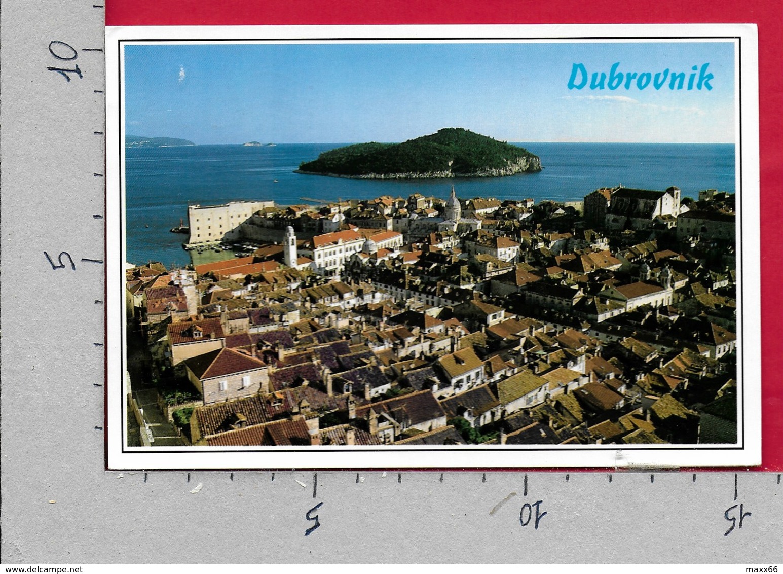 CARTOLINA VG JUGOSLAVIA - DUBROVNIK - Panorama - 10 X 15 - ANN. 1990 - Jugoslavia