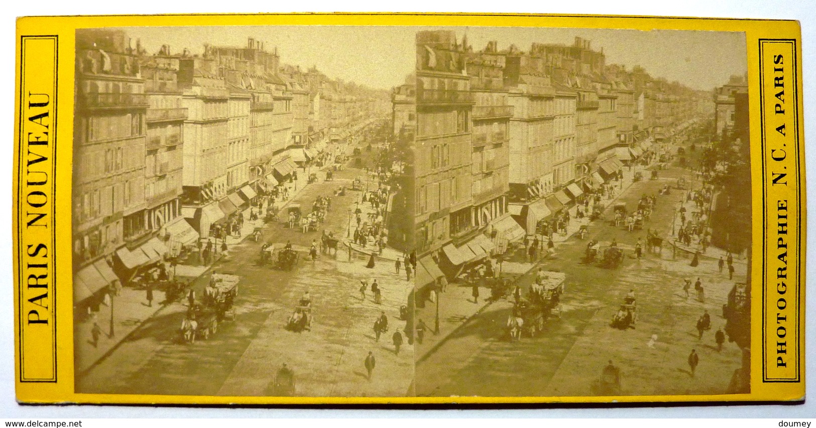 BOULEVARD DES ITALIENS - PARIS NOUVEAU - Stereoscopic