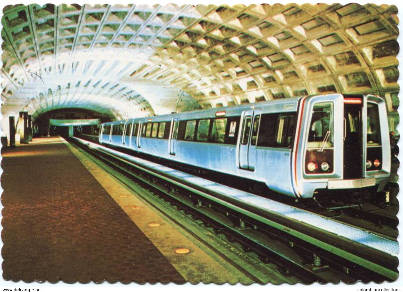 Lote PEP1046, USA, Postal, Postcard, Washington, Metro Station - Washington DC