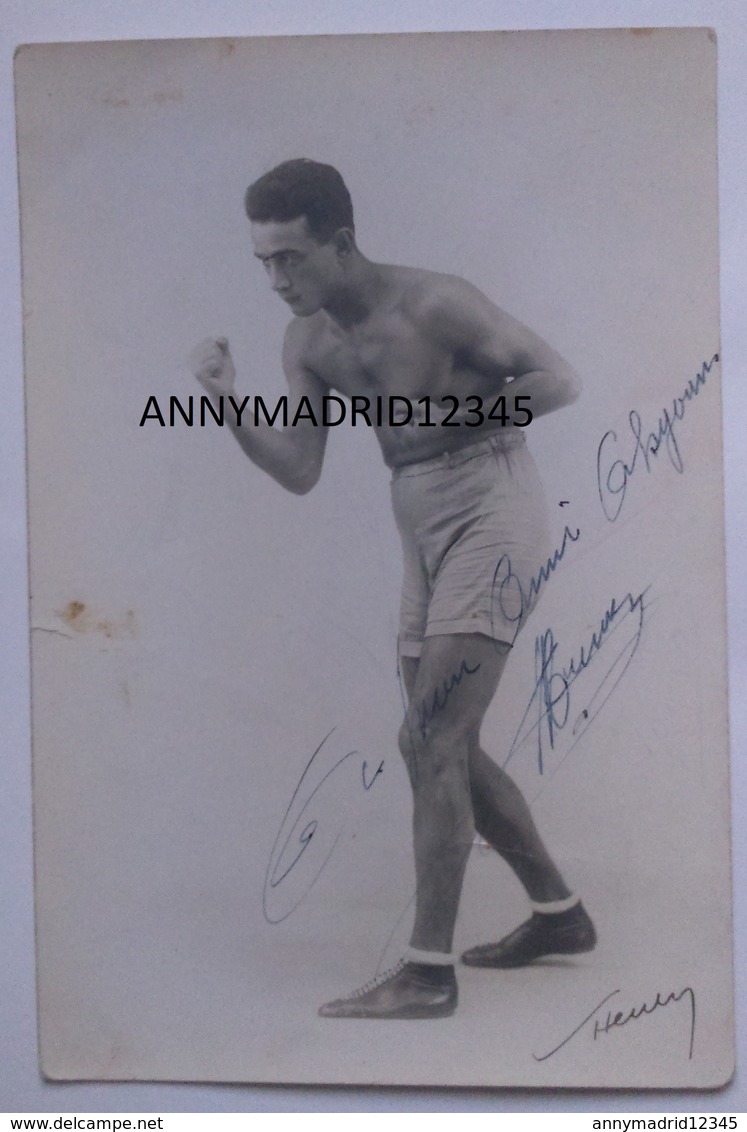 CPA - BOXE - BOXEUR - BOKS - BOKSER - BOXEN - BOXING - LOUIS MUNOZ  (Signé) - FORMAT (18 Cm X 12 Cm) - Boxing