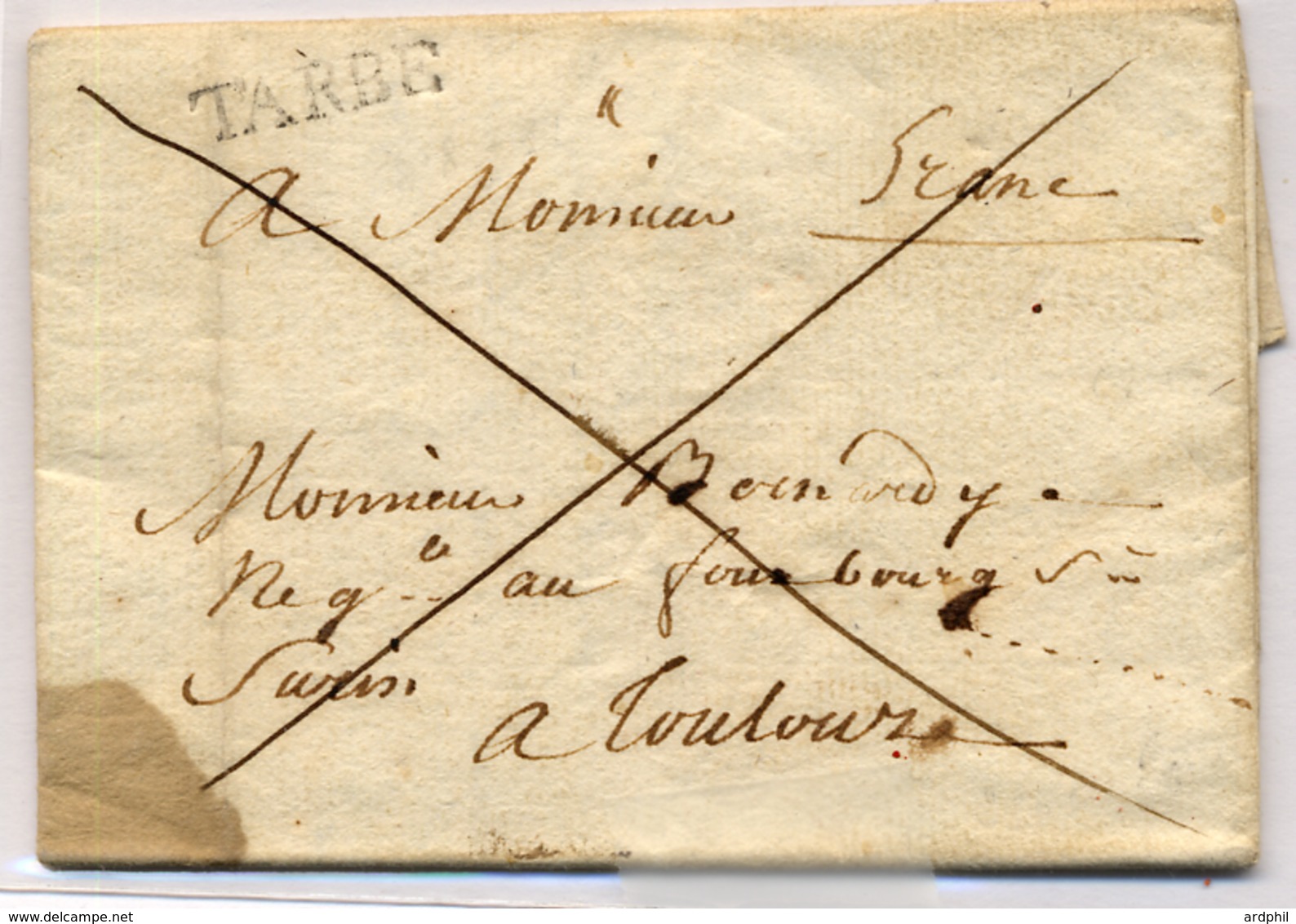 C14- TARBE Lenain N°8 + "franc "  Hautes Pyrénées Lenain N°11  De 1784  Indice 17 - 1701-1800: Precursores XVIII