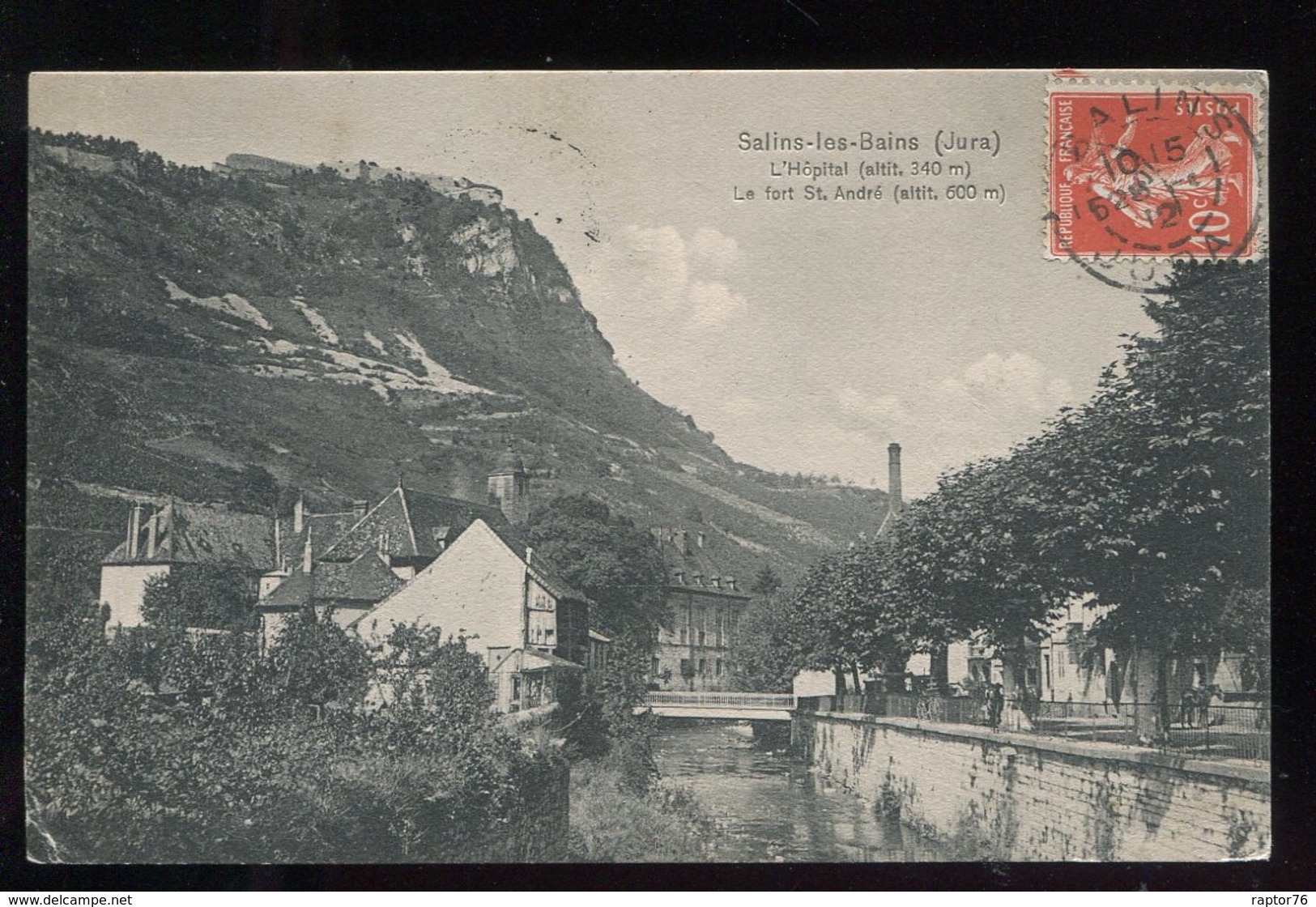 CPA 39 SALINS LES BAINS L'Hôpital Et Le Fort Saint André - Autres & Non Classés