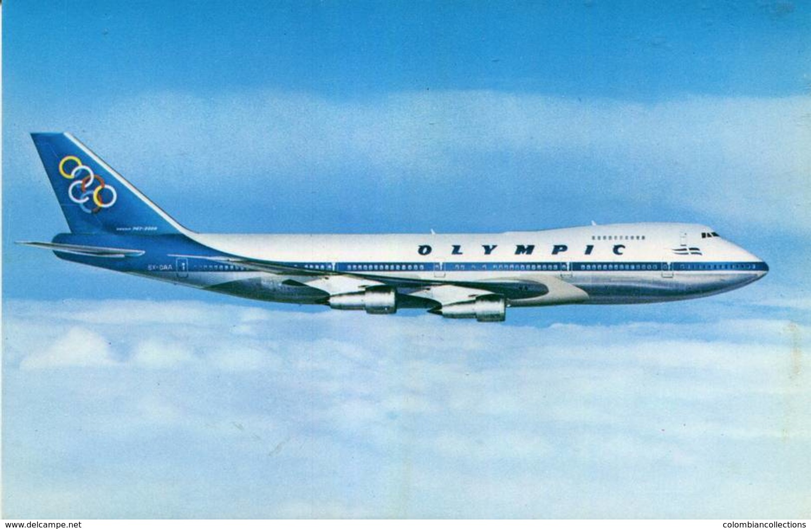 Lote PEP1050, Grecia, Postal, Postcard, Boeing 747-200B, Avion, Plane, Aircraft - Grecia