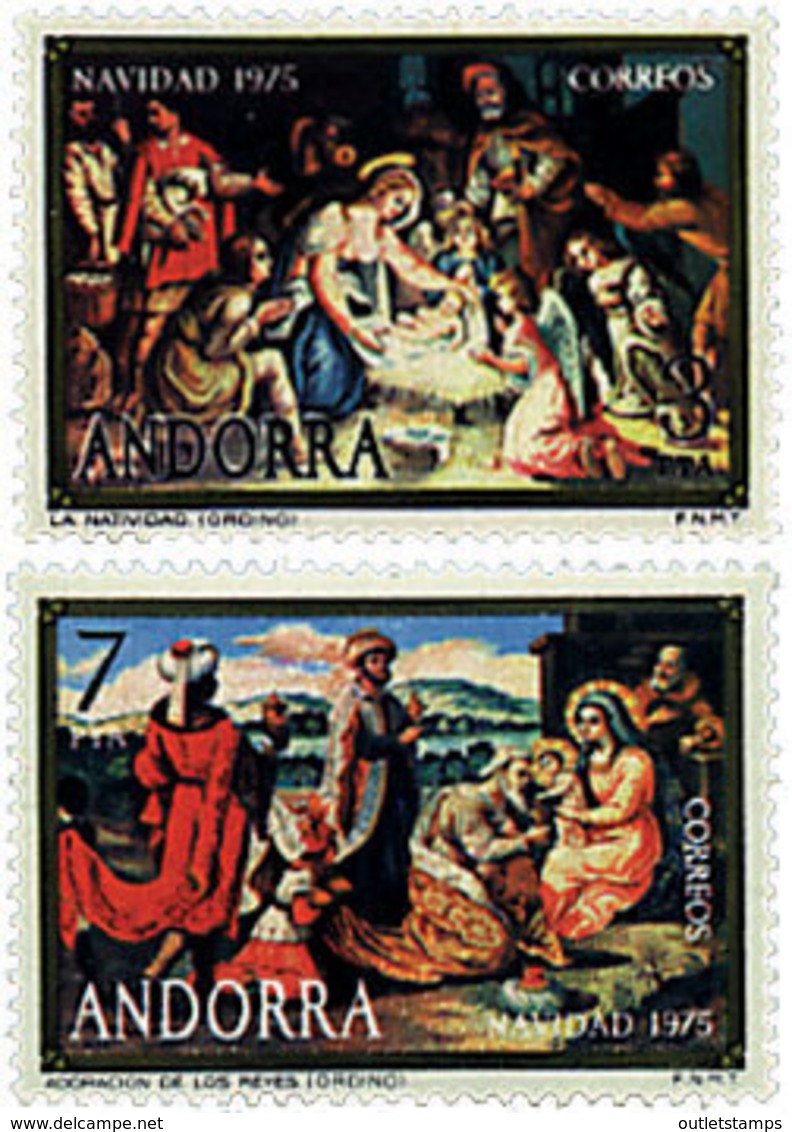 Ref. 46143 * NEW *  - ANDORRA. Spanish Adm. . 1975. CHRISTMAS. NAVIDAD - Nuevos