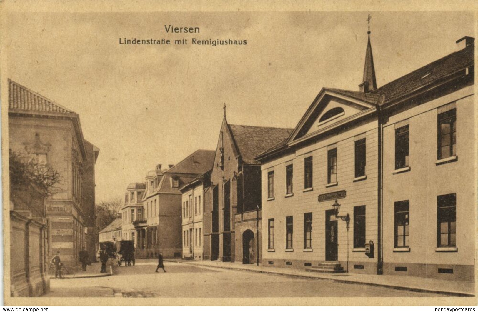 VIERSEN, Niederrhein, Lindenstrasse Mit Remigiushaus (1919) AK - Viersen