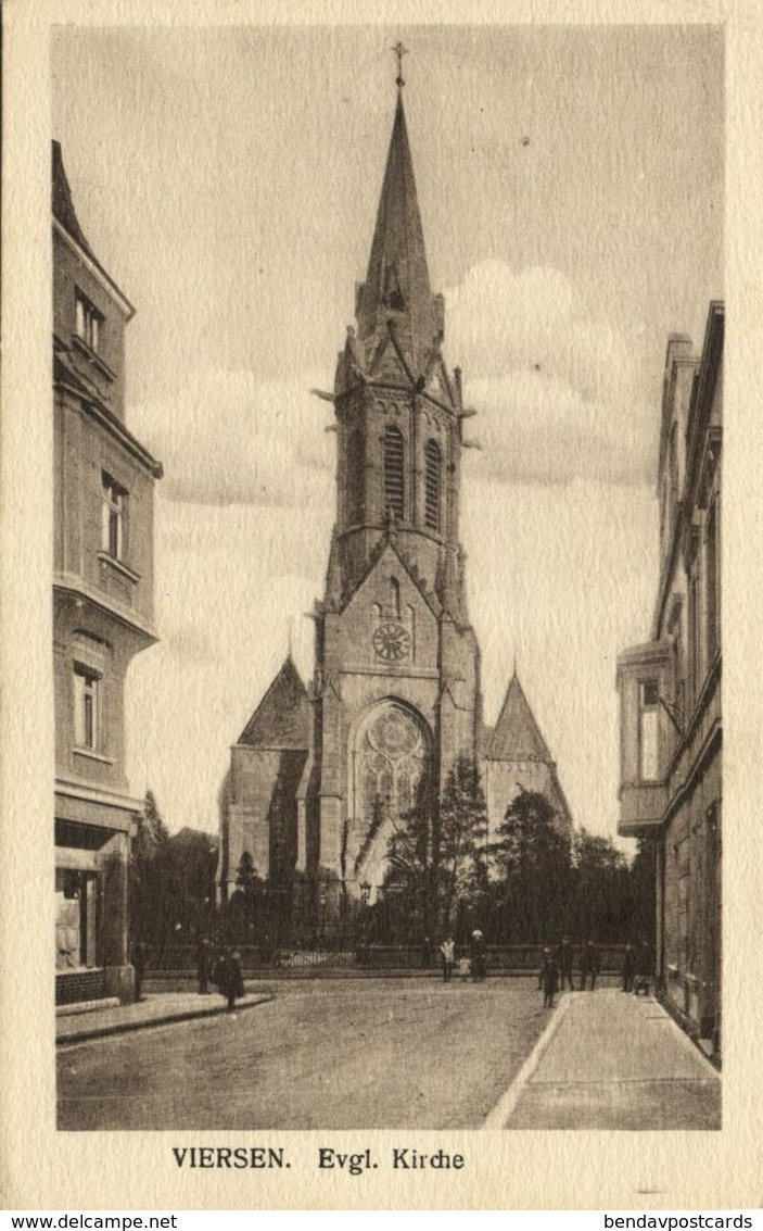 VIERSEN, Niederrhein, Ev. Kirche (1920s) AK - Viersen