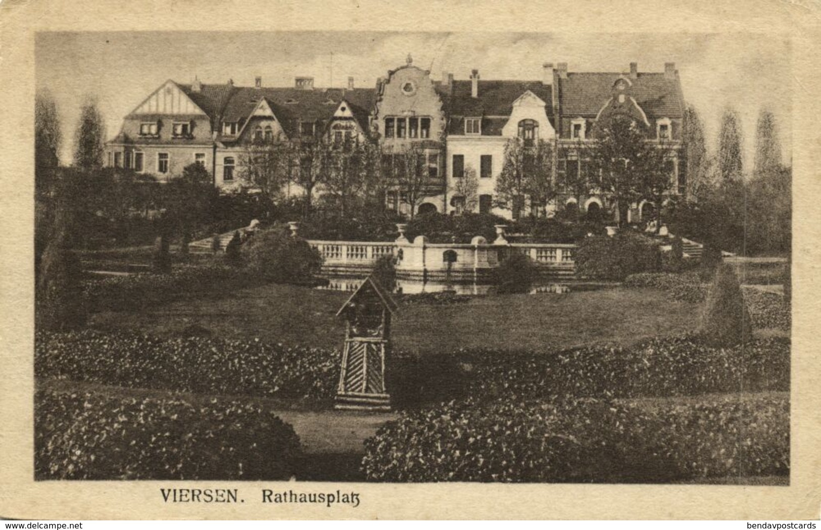 VIERSEN, Niederrhein, Rathausplatz (1919) AK - Viersen