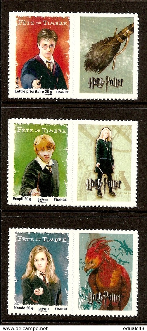2007 -Fête Du Timbre HARRY POTTER NEUFS ** LUXE  4024 A/ 4026 A - ADHESIFS 114/116 De 2007 - Unused Stamps
