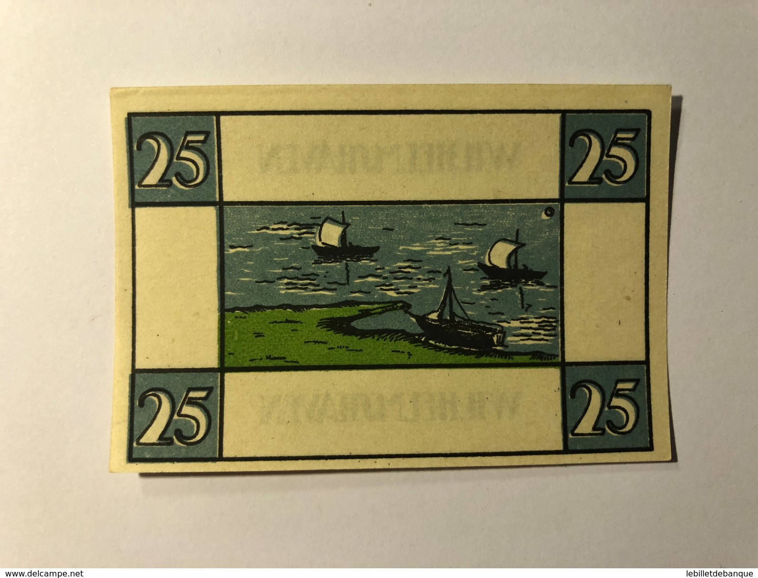 Allemagne Notgeld Wilhelmshaven 25 Pfennig - Collections